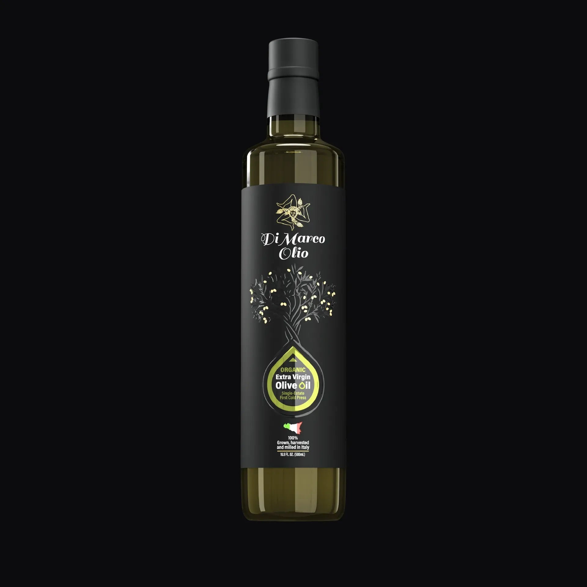 Di Marco Olio matte black bottle