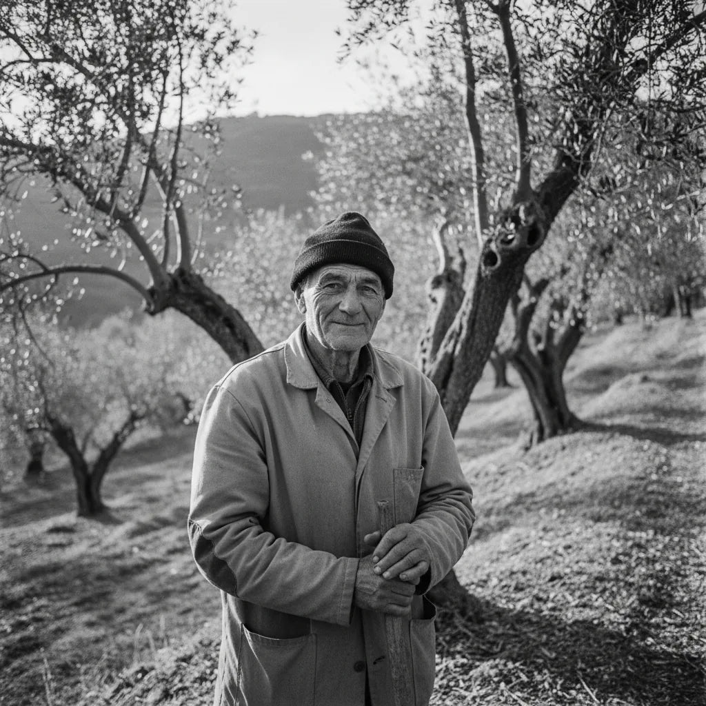 Sicilian olive farmer on the Di Marco estate