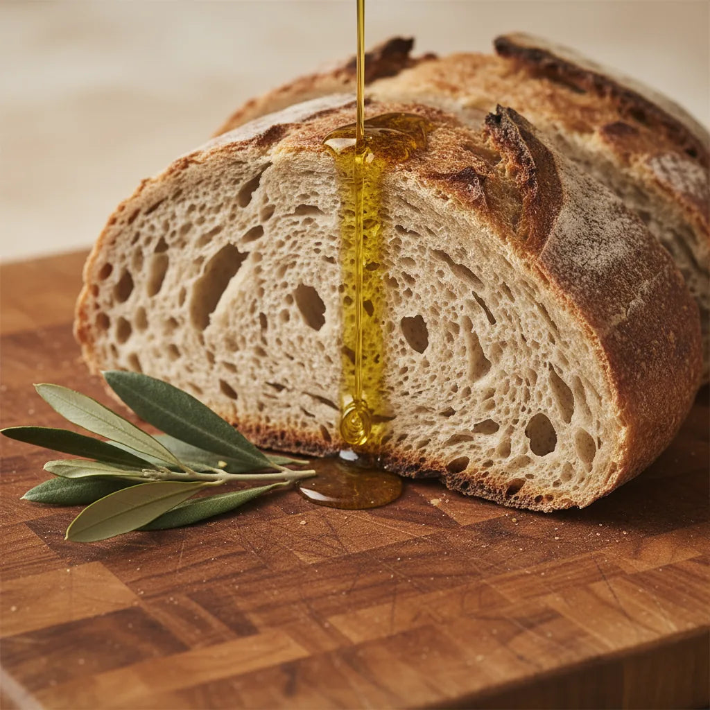 Di Marco Olio drizzled on warm crusty sourdough